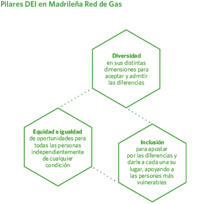 Pilares DEI en Madrileña Red de Gas