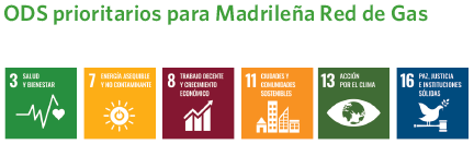 ODS prioritarios para Madrileña Red de Gas