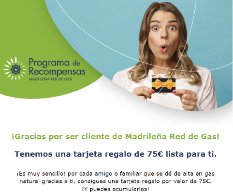 Campaña comercial del programa de referidos