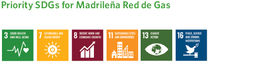 ODS prioritarios para Madrileña Red de Gas